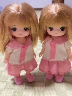 【リカちゃん】ミキちゃんマキちゃんと制服セット2体セット