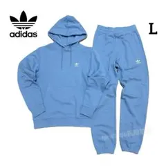 アディダス オリジナルス L セットアップ パーカー パンツ ズボン 水色