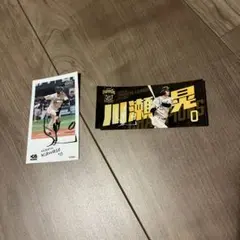 福岡ソフトバンクホークス 川瀬晃選手 ステッカー2点セットのサムネイル