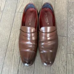 QueenClassicoブラウンレザー ローファー