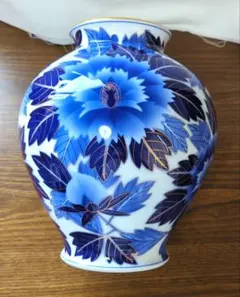 深川製磁 花瓶 瑠璃葡萄文 金彩 有田焼 木箱付き - メルカリ
