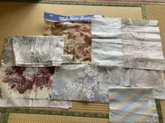 和花柄（ストライプ）生地はぎれセット