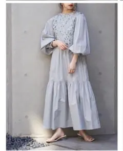 【新品】Chico チコ ティアード ワンピース レースベスト 2wayのサムネイル