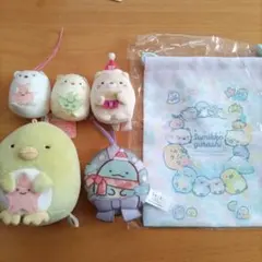 すみっコぐらし ぬいぐるみと巾着袋セット