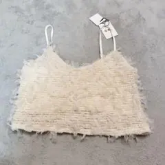 ＧＲＬ フリル付きアイボリーキャミソール