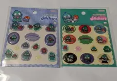 ハンギョドン　ぷっくりシール　チェック・ポップ 2点セット