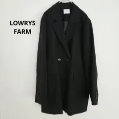 LOWRYS FARM ラナテックダブルジャケット テーラード ブラック フリー