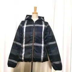 【美品】ブルーレーベル クレストブリッジ リバーシブル ダウンジャケット 40