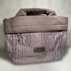 FAUCHON フォション ロゴトートバッグ 2WAY ショルダー可 グレージュ