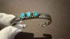 120 NAVAJO ヴィンテージ バングル ターコイズ SILVER925 - メルカリ