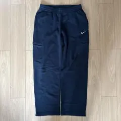 00s NIKE バギーカーゴスウェットパンツ ブラック UK drip 極太
