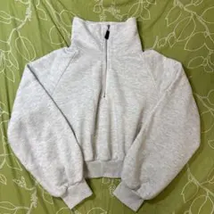 ハーフジップスウェット