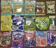 お菓子 15個セット グミ チョコレート スターバックスコーヒー カフェモカのサムネイル