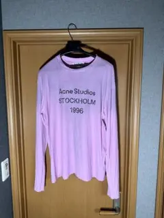 Acne Studios 1996 ロゴ 長袖 T シャツ ピンクのサムネイル