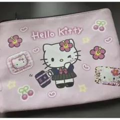 新品　平成コギャルキティ　フラットポーチ　ギャル