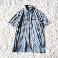 le coq sportif チェックシャツ 3L 半袖 ゴルフ 美品 メンズ