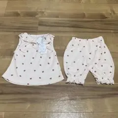バースデイ いちご柄 ワッフル ベビー服 セットアップ 80 タグ付き未使用☆
