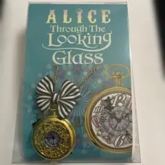 Alice by london 懐中時計 鏡の国のアリス　ゴールド　チェーン付きのサムネイル