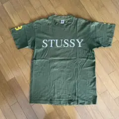 OLD STUSSY 90年台 前期白タグオリーブ Tシャツ XLサイズ