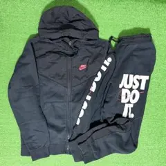 NIKE just do it セットアップ ジャージ 上下 ロゴ ビッグ 黒