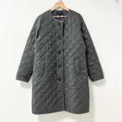 ラベンハム ノーカラーキルティングコート LOUND グレー 40