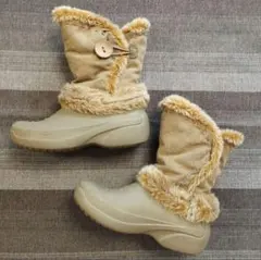 Crocs クロックス　ブーツ J3/W5 ベージュ　クロックス　21cm