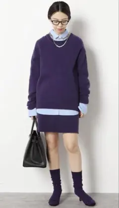 MUSE de Deuxieme classe shaggy ニット