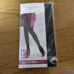 110デニール ブラック タイツ M-L