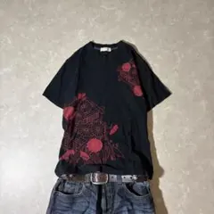y2k Japanese floral graphic tee 和柄 刺繍