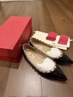 【最終お値下】ヴァレンティノ シューズ　ロックスタッズフラットシューズ　37