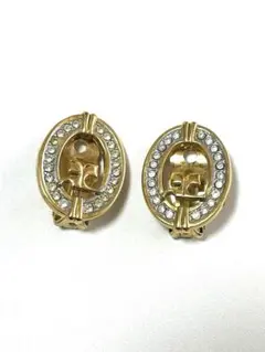 クレージュ（Courrèges）ヴィンテージ イヤリング ゴールドトーン