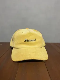 Diamond Supply Co.　コーデュロイキャップ イエロー