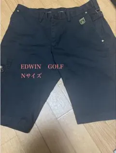 EDWIN GOLF ハーフパンツ ブラック Nサイズ
