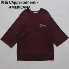 アパルトモン AMERICANA HALF SLEEVE LOGO SWEAT