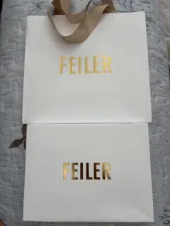 (dog famiry 様専用) FEILER ショップ袋 ホワイトのサムネイル