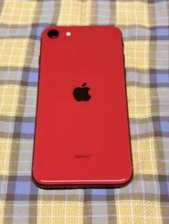 ガラスコーティング済み　Apple iPhone SE (第2世代) 赤