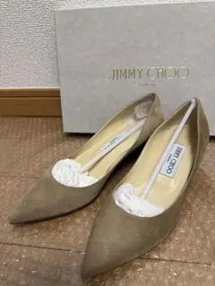 JIMMY CHOO スエード ウェッジソール パンプス 35 1/2のサムネイル