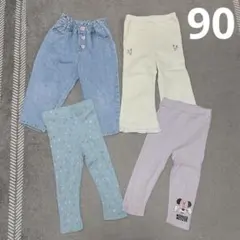 女の子 まとめ売り バースデイ しまむら リトシー パンツ90 4点 保育園