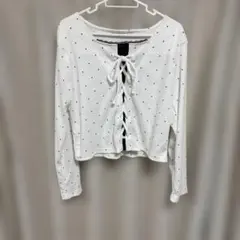 水玉 ドット カットソー
