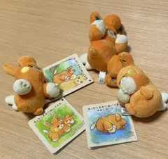 ポケモンセンター　もっちり手のりぬいぐるみ　パモ　3種セット