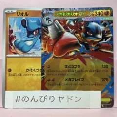 リオル　かそくづき　1枚　メガルカリオex RR 1枚　pci802