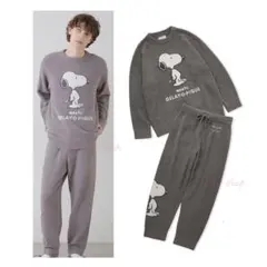 ジェラートピケ　PEANUTS スヌーピー 上下セット