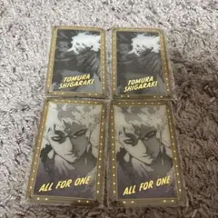 死柄木弔　AFO　ヒロアカ　原画展　箔押しクリアカード セット