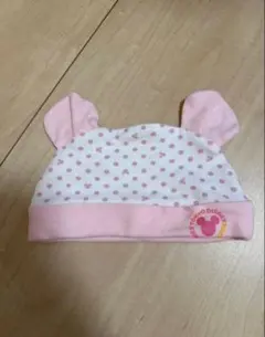 【ディズニー】ミニー ロンパース＆帽子セット ベビー服 ピンク ドット