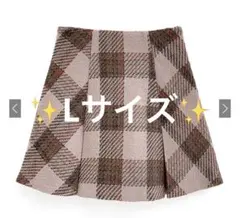 インパン裏地付きツイードチェックミニスカート[tu1441]