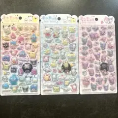 正規品　うるちゅる ポップシール　サンリオキャラクターズ　3枚セットクラックス