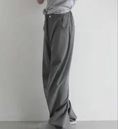 ANCELLMアンセルムGARDENwide chino slacks1 グレー - メルカリ