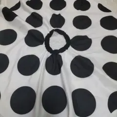 白黒ドット サーキュラースカート63cm