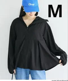 coca コカ　UV タックぺプラム　パーカー ブラック　M ラッシュガードのサムネイル