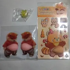 柴犬　ぷにぷに　シール　スクイーズ　お腹　ぽっこり　シリコン　レッサーパンダ